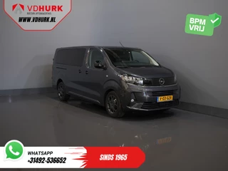 Opel Vivaro 2.0 180 pk Aut. DC Dubbel Cabine Elek.Stoelen/ Leder/ 2xSchuifdeur/ Afn.Trekhaak/ Climate/ Carplay/ Stoelverw./ Navi/ Cruise/ PDC/ Camera