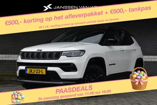Hoofdafbeelding Jeep Compass Jeep Compass 4xe 240 Plug-in Hybrid Electric S SOH 98% Memory Stoelverwarming - Ventilatie 360 Camera