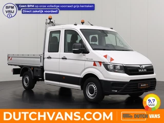 MAN TGE 2.0TDi 160PK Dubbele Cabine Open Laadbak | 3500Kg Trekhaak | Multimedia | Camera | Airco | 6-Persoons