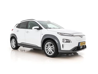 Hyundai Kona EV Premium 64 kWh [ 3-Fase ] Aut.*FULL-LEATHER | NAVI-FULLMAP | KEYLESS | SHIFT-PADDLES | HEAD-UP | LANE-ASSIST | CAMERA | DAB | ECC | PDC | ADAPTIVE-CRUISE | TOWBAR | COMFORT-SEATS | 17"ALU*