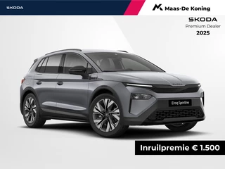 Škoda Elroq Sportline Elektromotor 150 kW / 204 PK SUV Elektri | Metallic Lak | trekhaak wegklapbaar | Business upgrade Plus | 1500,- inruilvoordeel!