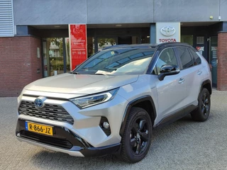 Toyota RAV4 2.5 Hybrid AWD Bi-Tone 4S-BANDEN STOELVERW NAVI APPLE/ANDROID EL-ACHTERKLEP KEYLESS PARK-SENSOREN CAMERA 18'' LM-VELGEN EL-STOEL