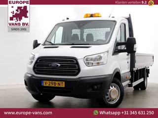 Ford Transit 350 2.0 TDCI 130pk E6 L4H1 Dubbel lucht Open Laadbak Trekhaak 2800kg 04-2018