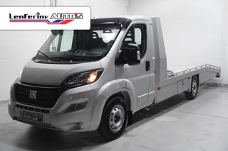 Fiat Ducato 2.2 Mjet 140 pk Autotransporter Tijhof BPM vrij Airco, Trekhaak 3.000 kg, Cruise control, Nieuw 2024, 3-Zits