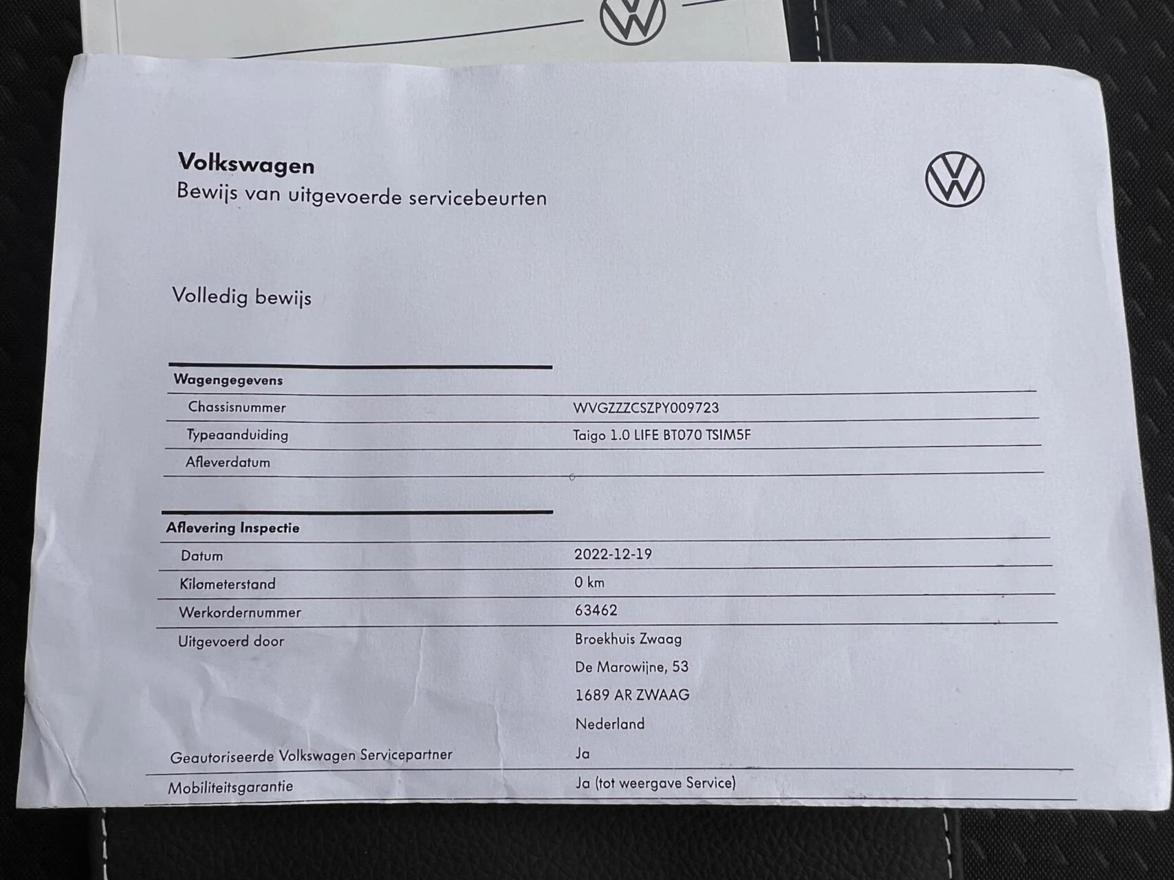 Hoofdafbeelding Volkswagen Taigo