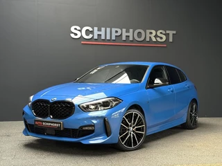 BMW 1 Serie 118i M-Sport vol Leer 19 inch Bovag garantie Apple Carplay Misano bleu