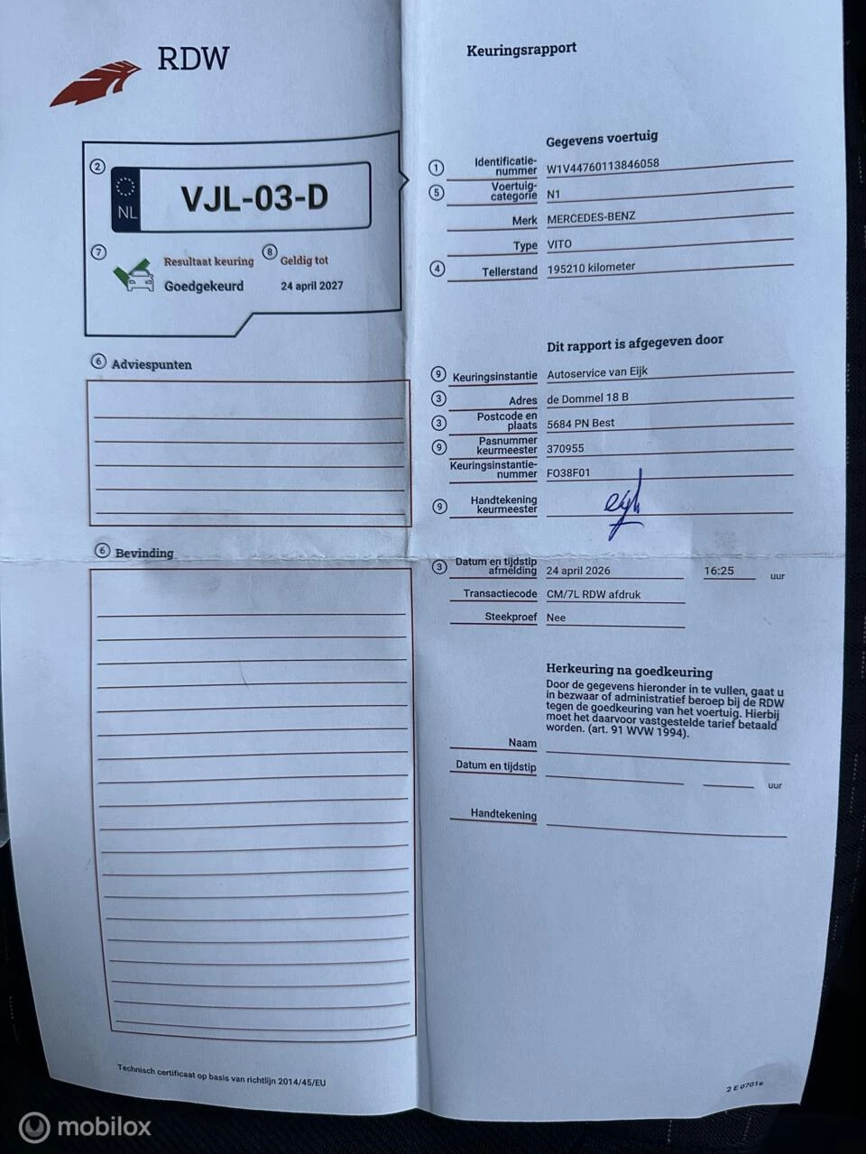 Hoofdafbeelding Mercedes-Benz Vito