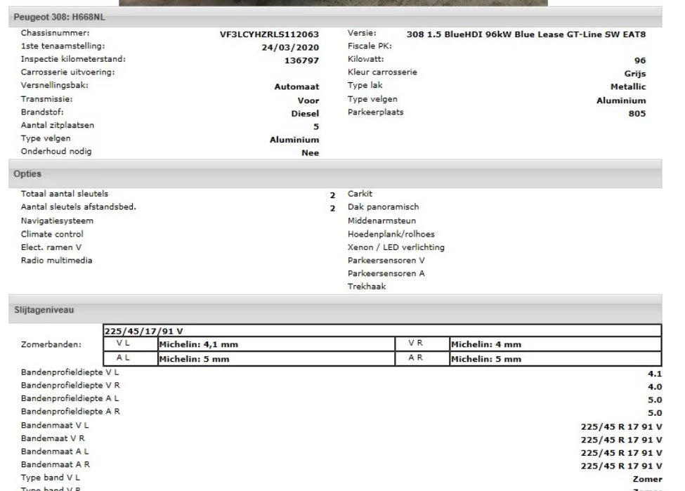 Hoofdafbeelding Peugeot 308