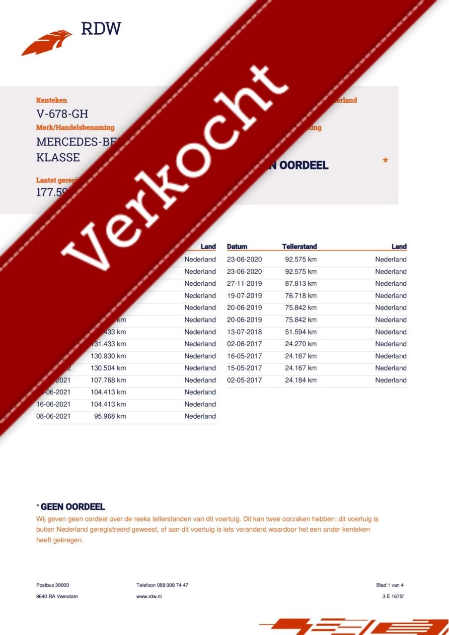 Hoofdafbeelding Mercedes-Benz V-Klasse