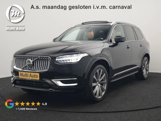 Volvo XC90 T8 Twin Engine AWD Inscription 7 Persoons Plug In Hybrid 394pk Dealer O.H. PHEV | Panodak | Adaptive Cruise | Luxe Lederen Sportstoelen Memory & Verwarmd | 360 Camera | Head Up | Harman Kardon | Apple Carplay | Blis | Virtual | Navigatie | 21"L.M |