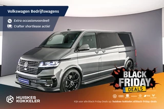 Volkswagen Transporter Caravelle Dubbelcabine T6.1 2.0 TDI 204PK DSG L2H1 Rijklaar Prijs| ABT Uitgevoerd | LED Koplampen | 2x schuifdeur | Digitale cockpit | Climatronic | Navigatie | 20 Inch