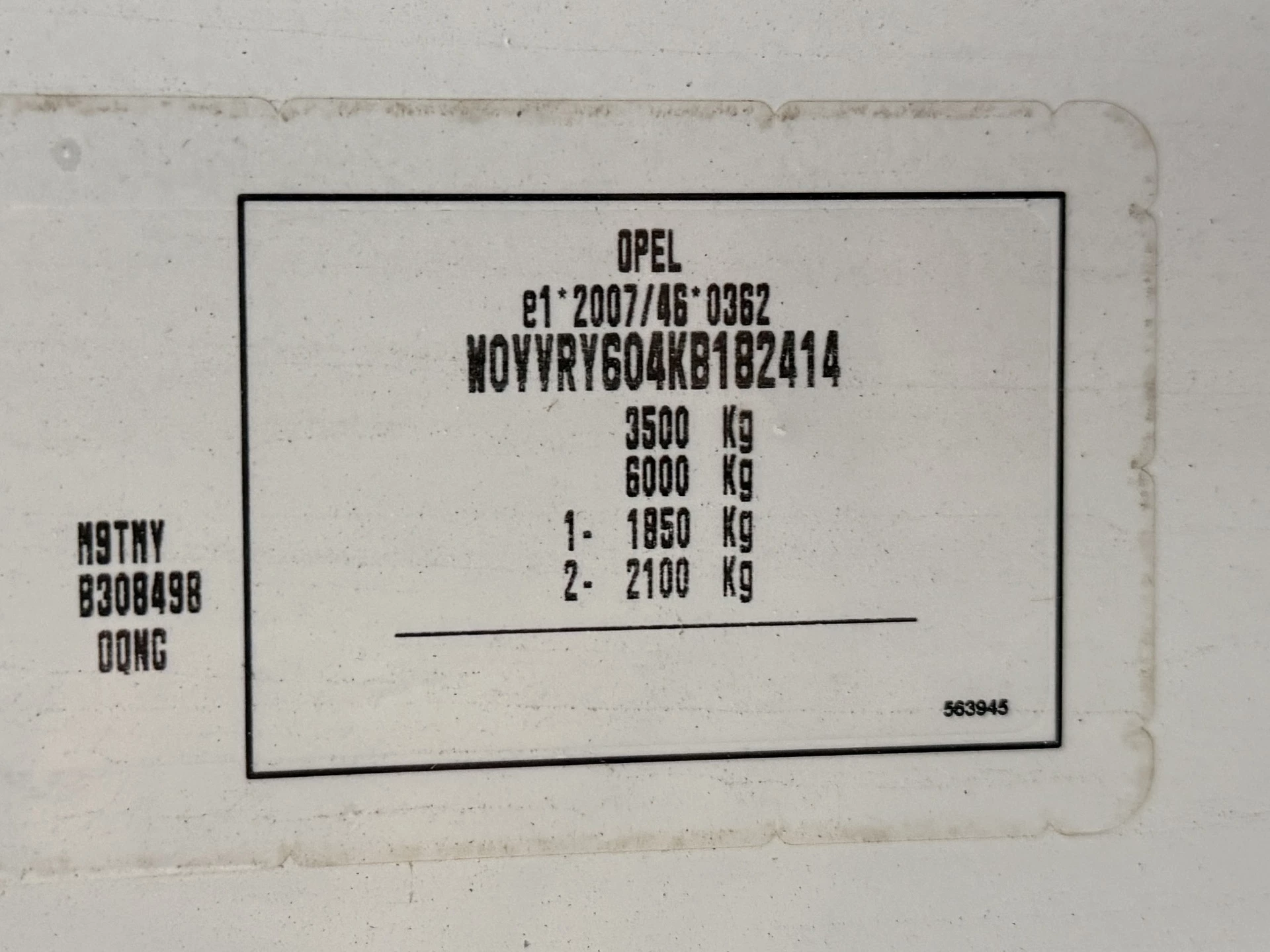 Hoofdafbeelding Opel Movano