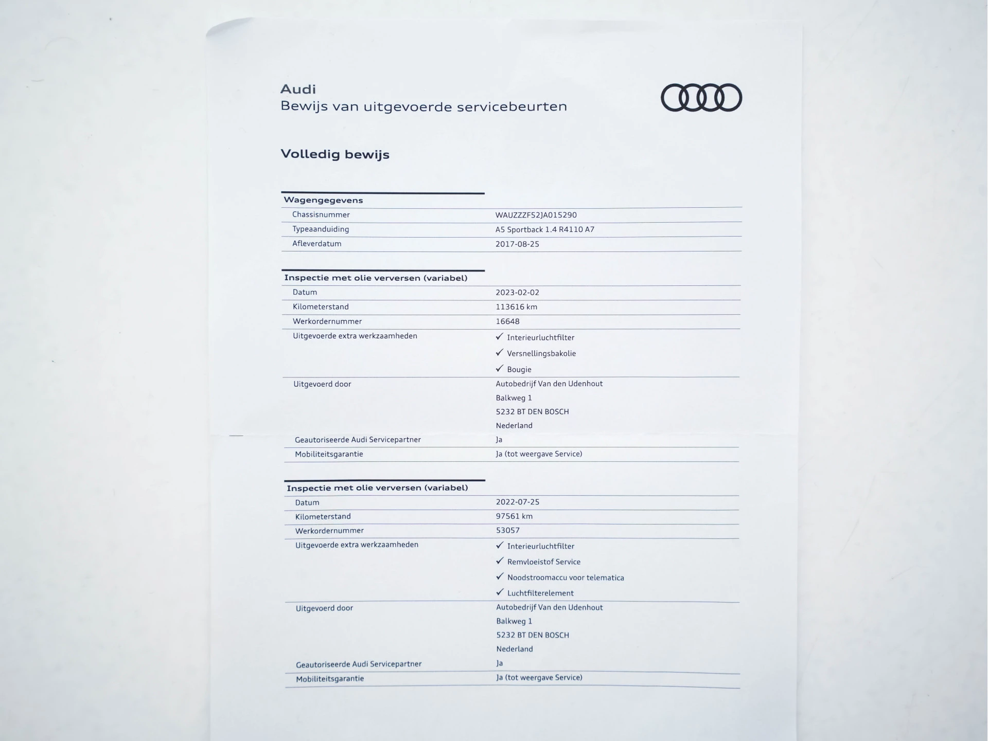 Hoofdafbeelding Audi A5