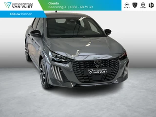 Peugeot 208 1.2 Hybrid 110 e-DCS6 GT Vision en navigation pack, Drive assist plus pack, Gris Selenium metaallak.
