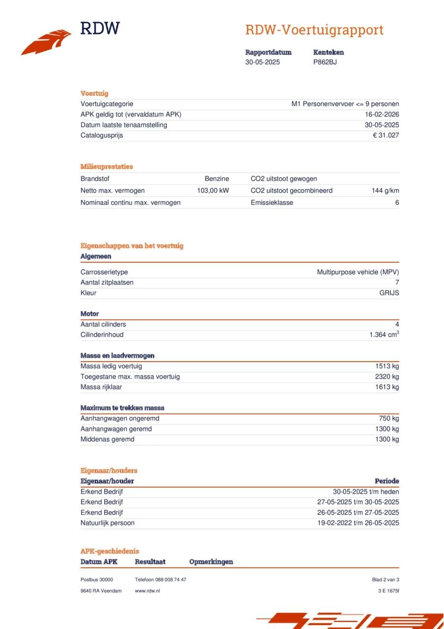 Hoofdafbeelding Opel Zafira