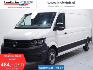 Volkswagen Crafter 2.0 TDI 140 pk L4H3 DSG Automaat Airco, PDC V+A Cruise Control, Bluetooth, 3-Zits, Nieuw