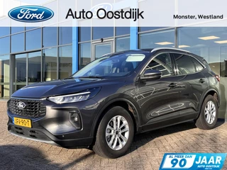 Ford Kuga 2.5 PHEV Titanium 242PK 2100KG Trekgewicht Cruise Climate Draadloos Carplay Full-LED Keyless DAB *Nieuwstaat*