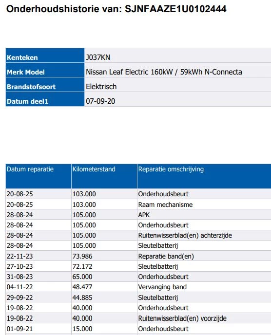 Hoofdafbeelding Nissan Leaf
