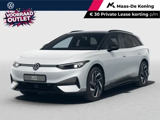 Volkswagen ID.7 Tourer Pro Limited Edition 77 kWh accu 286 PK PRIVATE LEASE VANAF €568P/M · Stuurwiel verwarmd · Draadloze telefoonlader · 360 Rondomzicht camera · Voorraad OUTLET