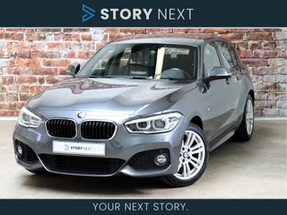 BMW 1 Serie 118i Executive M Sport Pakket Automaat 5 deurs / Navigatiesysteem Business / Climate Control / Trekhaak / Parkeersensoren / 17 Inch / Shadow Line / Cruise Control / LED / Bluetooth / Lichtpakket / Stoelverwarming