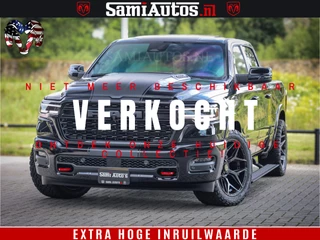 Dodge Ram 1500 Limited Night High Output 540HP 706Nm | Massage + Full Option | De Meest Luxe en Volle Pick-Up in zijn Klasse | Comfortabele Dubbele Cabine met Royale 5 Zitplaatsen | BPM vrij | Nu Leverbaar uit Voorraad | Voorraad Nr 2367 - 5430