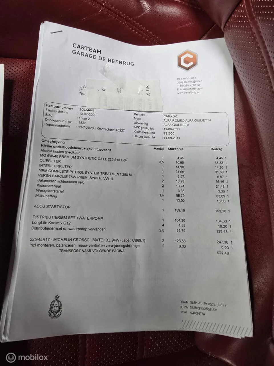 Hoofdafbeelding Alfa Romeo Giulietta