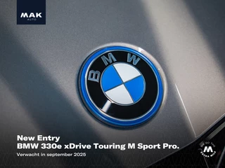 BMW 3-serie Touring 330e xDrive M Sport Pro, M stoelen, pano, 19", tr.haak, H/K, shadow line, carbon, memory, LED-kopl., privacy, NP85k