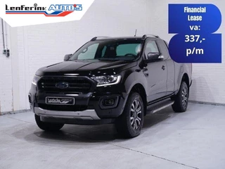 Ford Ranger 2.0 Wildtrak 213 pk Aut. Grijs Kenteken 2p, 1e Eig Trekhaak 3.500 kg, Navi, Camera, Adapt. Cruise, NAP