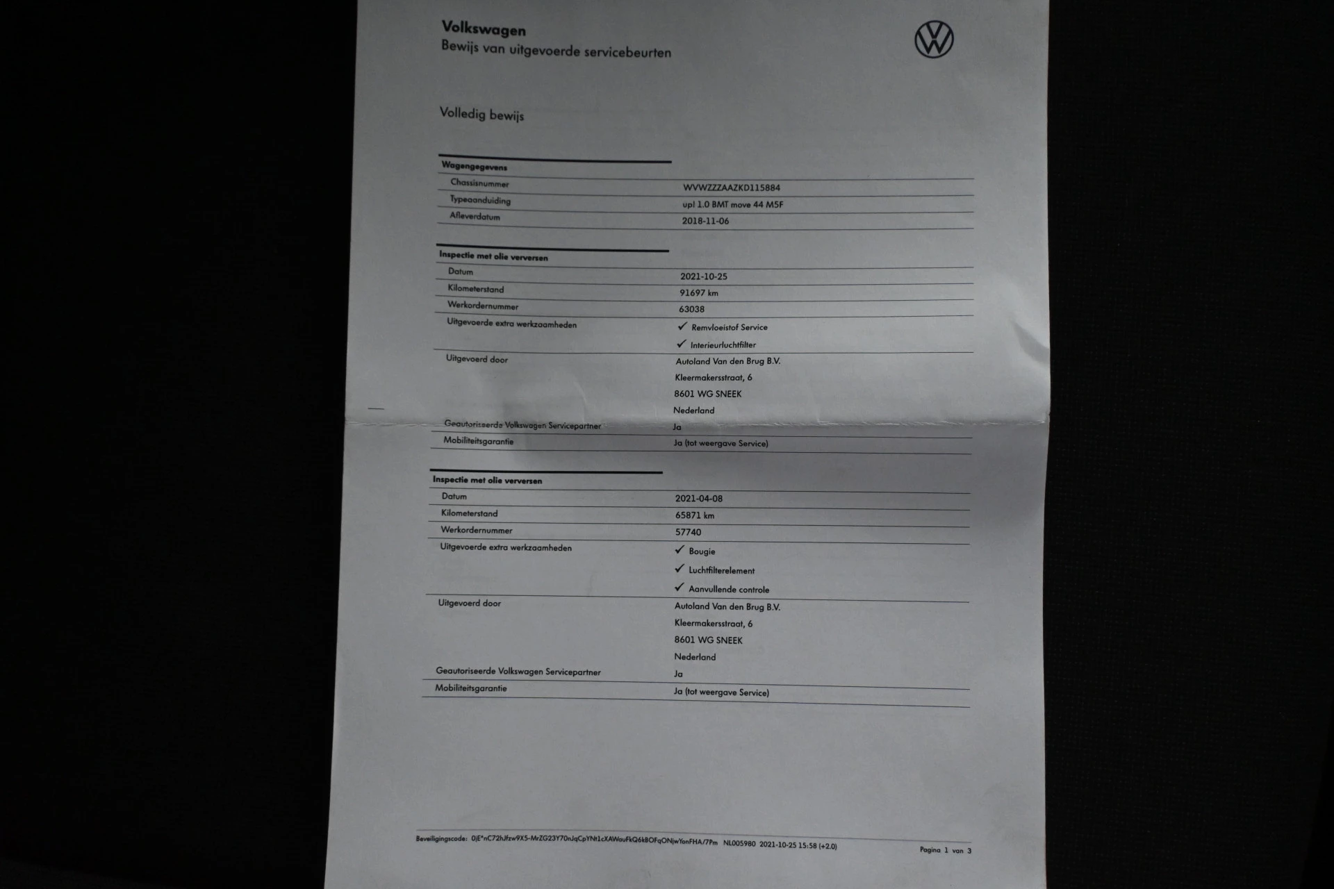 Hoofdafbeelding Volkswagen up!