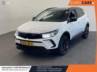 Opel Grandland 1.2 Turbo GS Auto. Navigatie Apple Carplay/Android Auto Camera Parkeersensoren achter Cruise Control Dodehoek assistent Stoel- en stuurverwarming Lichtmetalen velgen Virtual Cockpit Climate Control