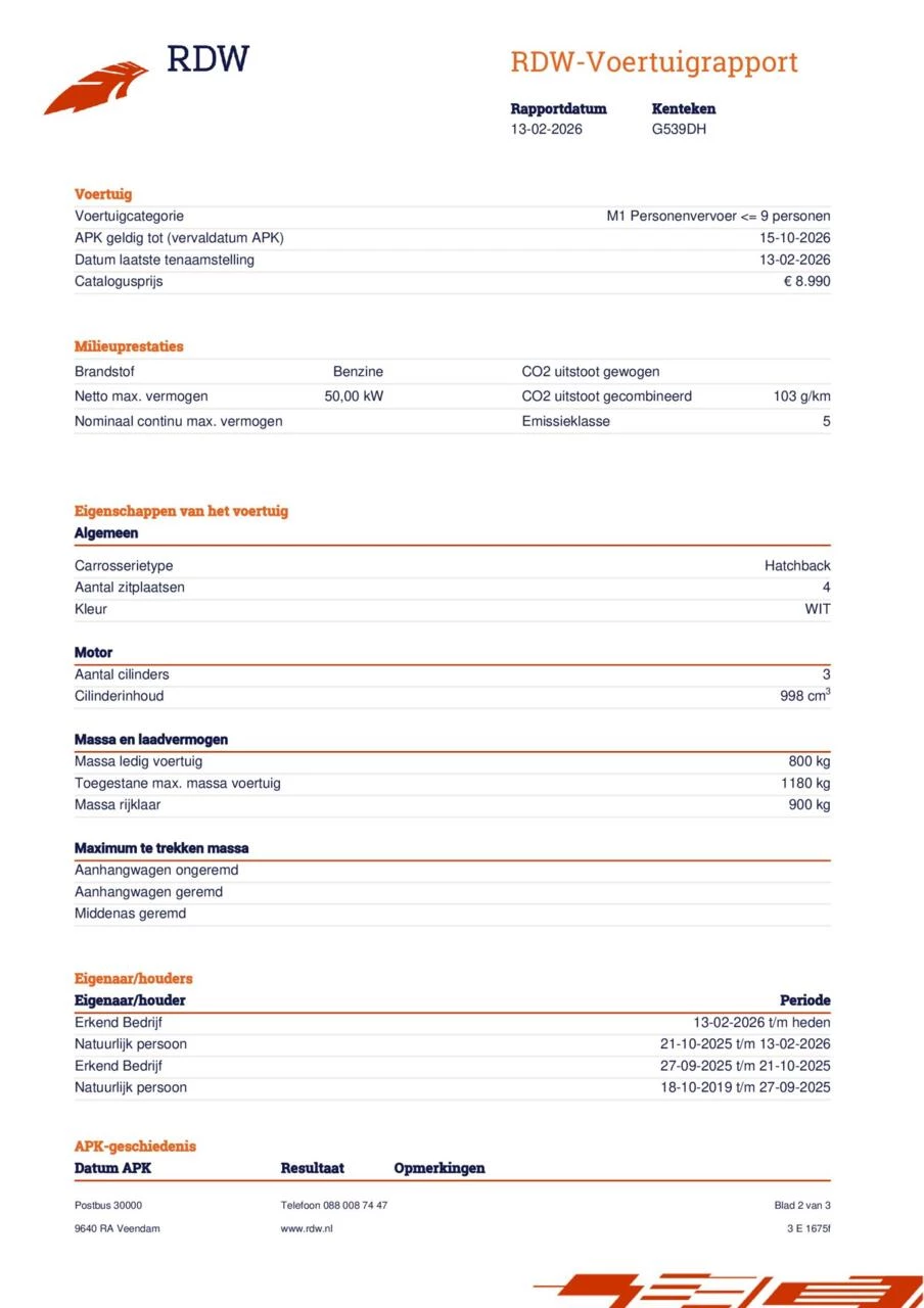Hoofdafbeelding Peugeot 107
