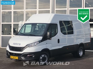 Iveco Daily 35C14 L2H2 Dubbel Cabine 3500kg trekhaak Dubbellucht Airco Cruise Doka Mixto 9m3 Airco Dubbel cabine Trekhaak Cruise control