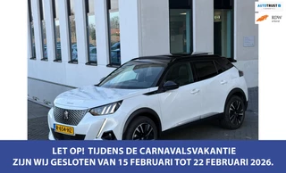 Peugeot E-2008 EV GT 50 kWh, elect. te openen panoramadak, achteruitrijcamera, 1/2 lederen sportinterieur, 17 inch, adaptief cruis