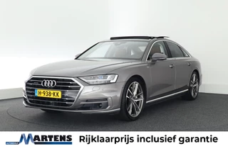 Audi A8 55 TFSI 340pk quattro Pro Line Plus Cognac Leder B&O Panoramadak Memory 360Camera Head-Up Standkachel Keyless Navigatie