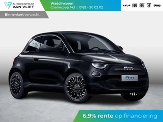 Fiat 500e Cabrio La Prima 42 kWh | 17% Bijtelling | Clima | Cruise | Leder | 17" | Priv Glass | Winter Pack | JBL Sound | BSM | Apple Carplay