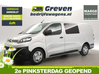 Citroën Jumpy 2.0 BlueHDI L3H1 | MARGE! | Dubbele Cabine | 5 Persoons | Airco Carplay Cruise Navi PDC Trekhaak