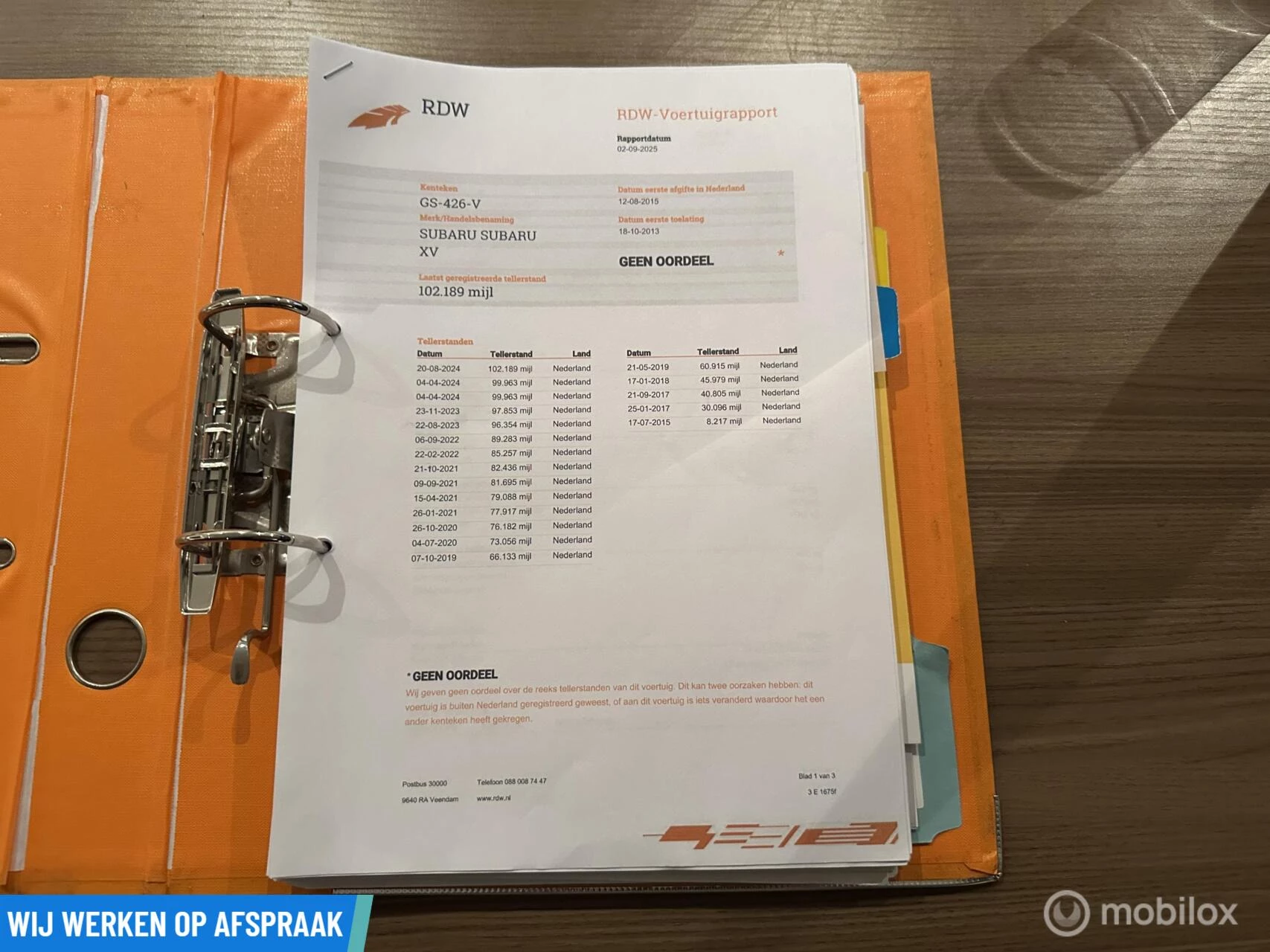 Hoofdafbeelding Subaru XV