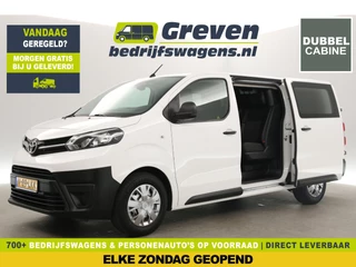 Toyota ProAce Worker long 2.0 D-4D L3H1 | Dubbele Cabine | 6 Persoons | Airco Cruise 2xSchuifdeur Trekhaak PDC Stoelverwarming