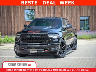 Dodge Ram 1500 Limited Night High Output 540HP 706Nm | Massage + Full Option | De Meest Luxe en Volle Pick-Up in zijn Klasse | Comfortabele Dubbele Cabine met Royale 5 Zitplaatsen | BPM vrij | Nu Leverbaar uit Voorraad | Voorraad Nr 2355 - 5149
