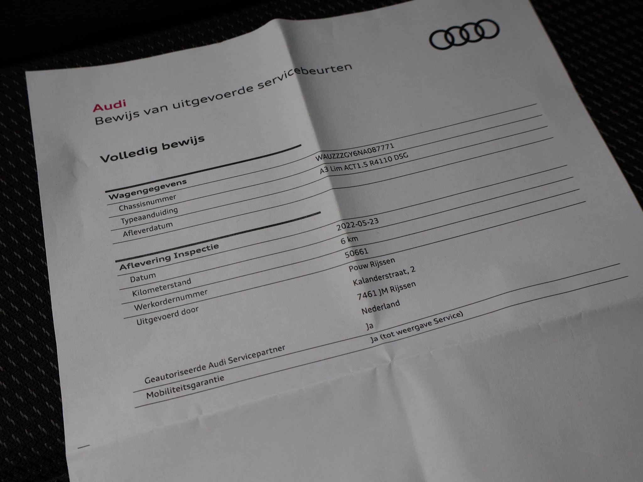 Hoofdafbeelding Audi A3