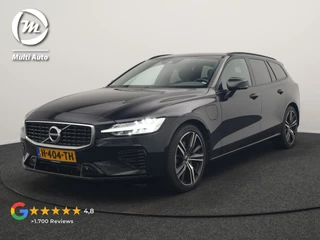 Volvo V60 T6 Twin Engine AWD R-Design 340pk Dealer O.H. | Adaptive Cruise | Camera | Harman / Kardon | Lederen Sportstoelen Memory & Verwarmd | Keyless | Blis | Apple Carplay | Navigatie | DAB | 19"L.M | Plug In Hybrid |
