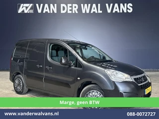 Peugeot Partner 1.6 VTi 98pk **Marge, Geen BTW** Benzine motor L1H1 Euro6 Airco | 3-Zits | Parkeersensoren Achterklep, Bijrijdersbank