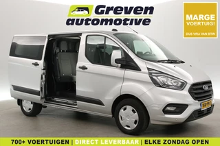 Ford Transit Custom 2.0 TDCI | MARGE | DC | 6-Zits | Airco | Cruise | Carplay | Navi | Trekhaak | Parkeersens.