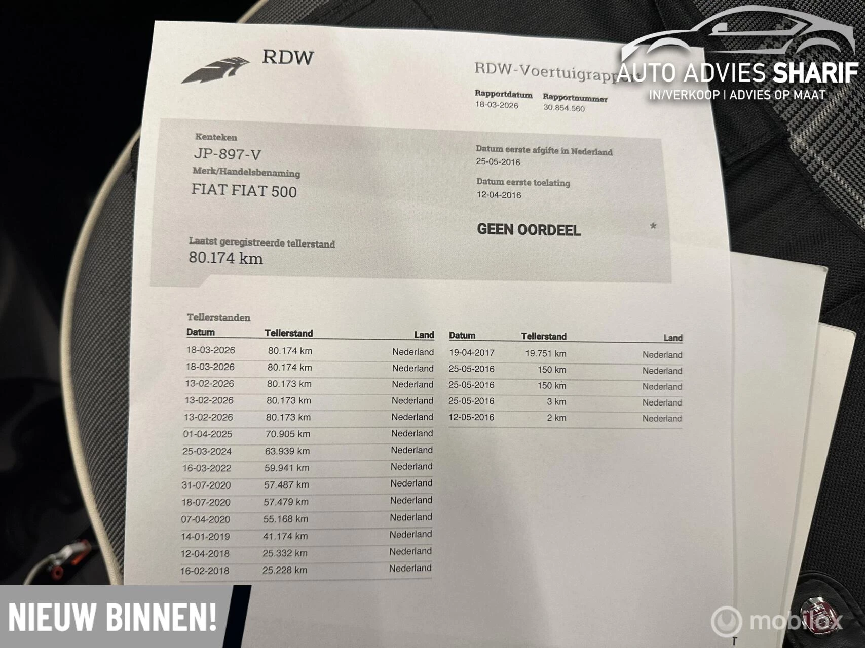 Hoofdafbeelding Fiat 500