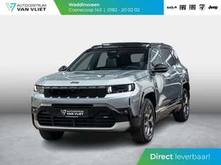 Jeep Compass 1.2 e-Hybrid First Edition | Uit voorraad leverbaar | Adapt. Cruise | Camera | Carplay | 18" | Elektr. A-Klep | Navi | Winter Pack | Schuif/Kanteldak