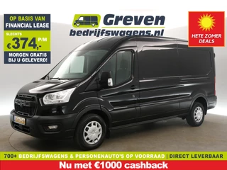 Ford Transit 2.0 TDCI L3H2 130PK Marge Airco Camera Cruise PDC 3 Persoons LED Elektrpakket Trekhaak