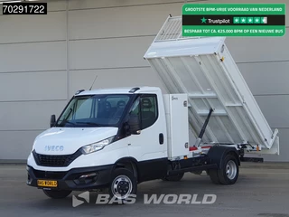 Iveco Daily 35C16 3.0L Open Laadbak met Kist Dubbellucht 3,5t Trekhaak Navi Airco Cruise Camera Euro6 Pritsche Pickup Open Box 2m3 Airco Trekhaak Cruise control