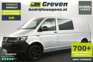 Volkswagen Transporter 2.0 TDI L2H1 140PK Dubbele Cabine 5 Persoons Airco Cruise Carplay Navigatie 16"LMV Trekhaak