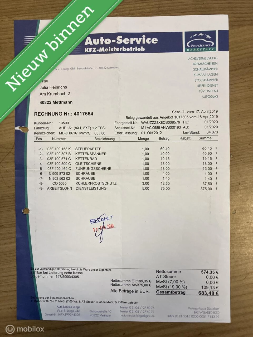 Hoofdafbeelding Audi A1