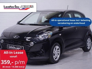 Hyundai i10 1.0 Select 5 Drs Airco, ALL-IN Lease Stuur- en stoelverwarming PDC
